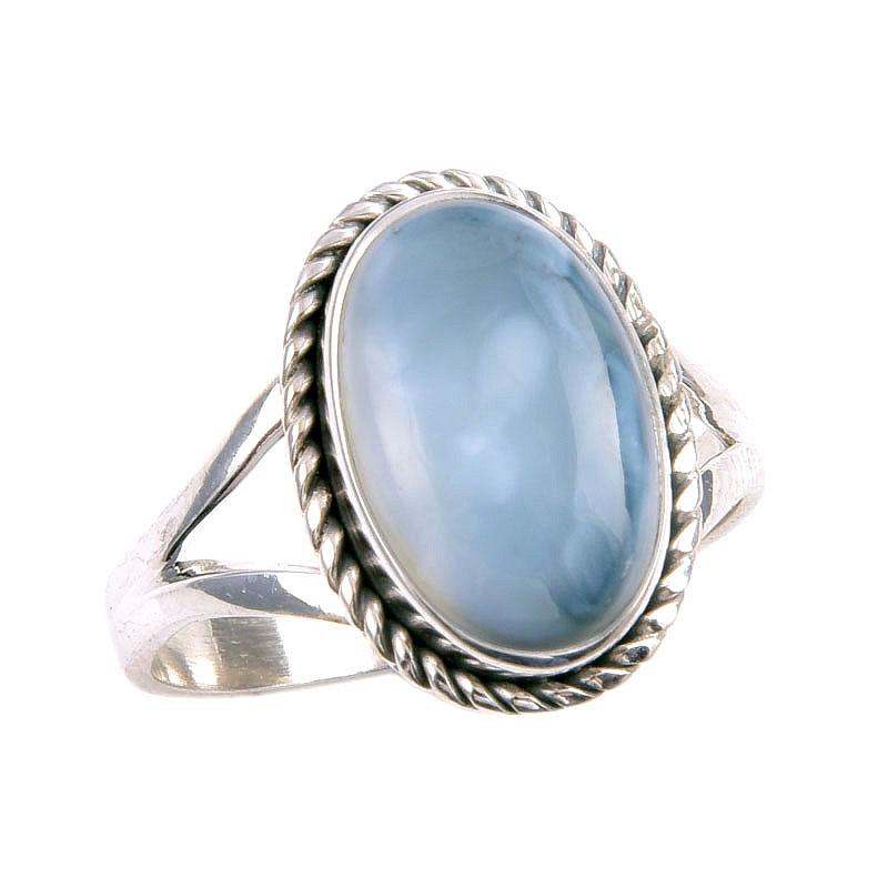 Natural Owyhee Opal Gemstone 925 Solid Sterling Silver Jewelry Ring Size 9 S2c66