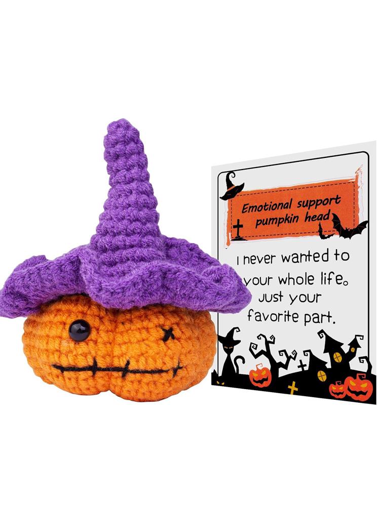 Lustige handgefertigte positive Kacke-Puppe mit Karte Heimdekoration Gestrickte Kacke Weihnachts-Puppen-Ornament Zimmerdeko Weihnachtsfeier Geschenke