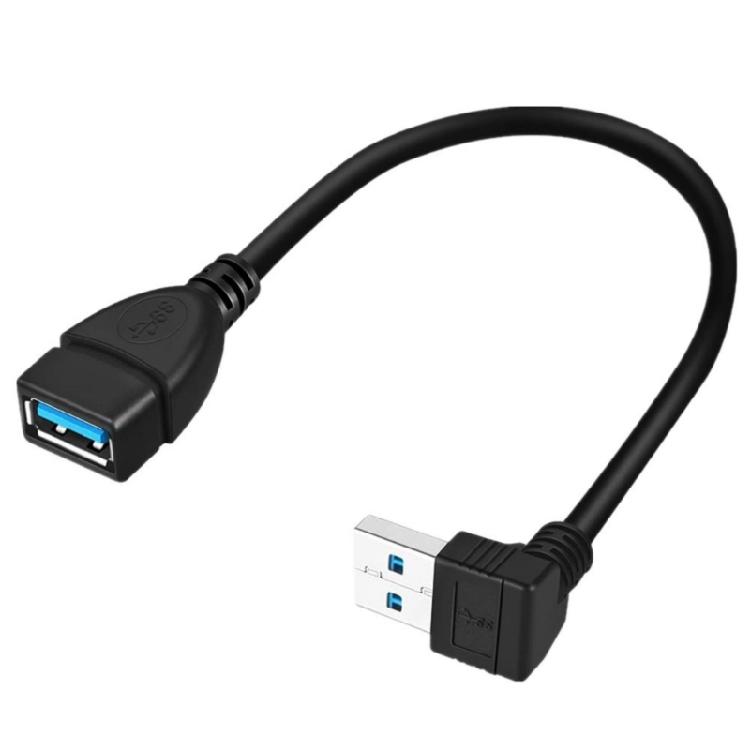USB3.0 Angled Extension Cable USB3 Cable for Mouse Hard Disk Camera Easy Plugs and Play in Tight Space 20CM/7.87inch