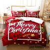 Merry Chrismas Santa Bedding Set Boys Girls Twin Queen Size Duvet Cover Pillowcase Bed Kids Adult Fashion Home Textileextile