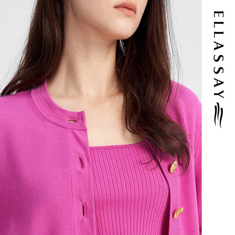 ELLASSAY Women's Sweet Cool Wool Knit Sweater