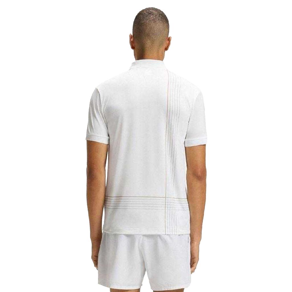 Boss Mens Checked Quick Dry Slim Polo Shirt