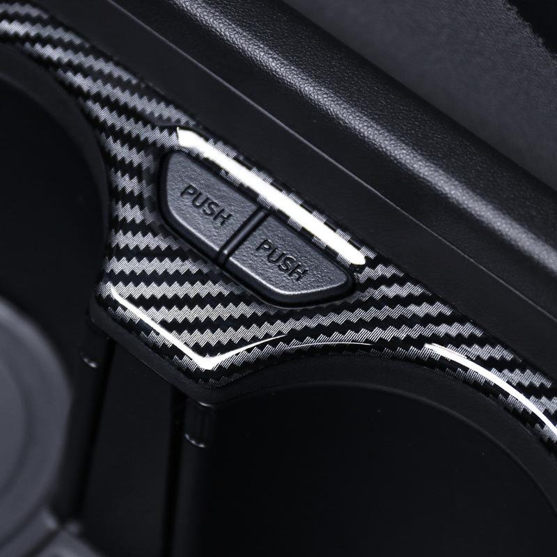 For Hyundai IONIQ 5N 2024 2025 Accessories Carbon Fiber Style Central Console Water Cup Storage Box Trim Frame Cover LHD/RHD