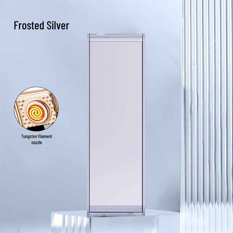 USB Rechargeable Silent Ultra-Thin Mini Lighter – Trendy TikTok Style for Men