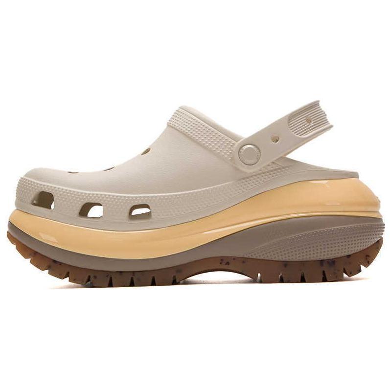Crocs Mega Crush Clog Almond Tint Unisex Sneakers Cream Multi 207988-0LM