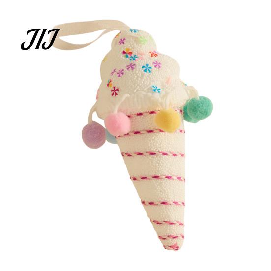 Striped Cane Ornaments Christmas Foam Ornament, Large Candy Lollipop Gingerbread Gift Box Man Pendant Set Hanging Decoration for Xmas Tree,