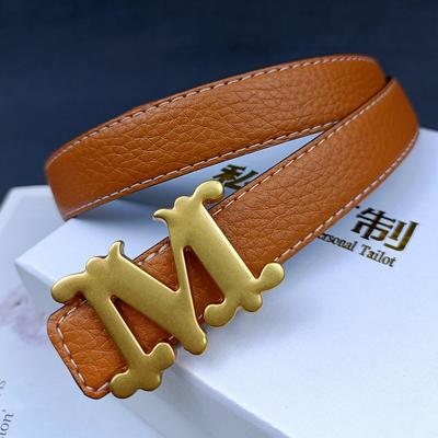 2,5 cm klassieke riem letter M riem luxe designer beroemd merk hoge kwaliteit leer hete vrouwen riemen voor jurk