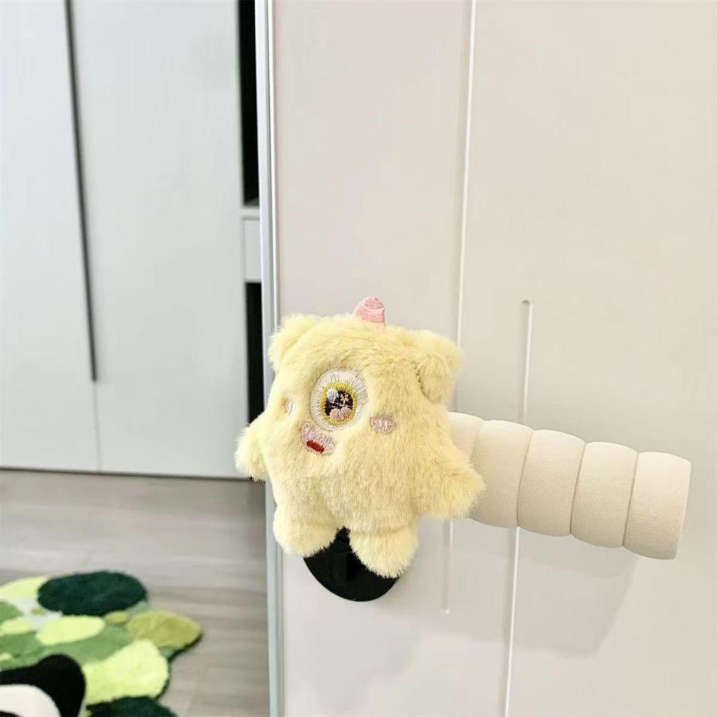 Thickened Cartoon Door Handle Protector: Anti-Collision, Anti-Static, Decorative Cover for Children's Rooms.