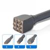 3pcs Carbide Hammer Bits For Electric Rotary Hammers Efficient Teeth Shank Electric Hammer Carbide Chisel Drill Bit