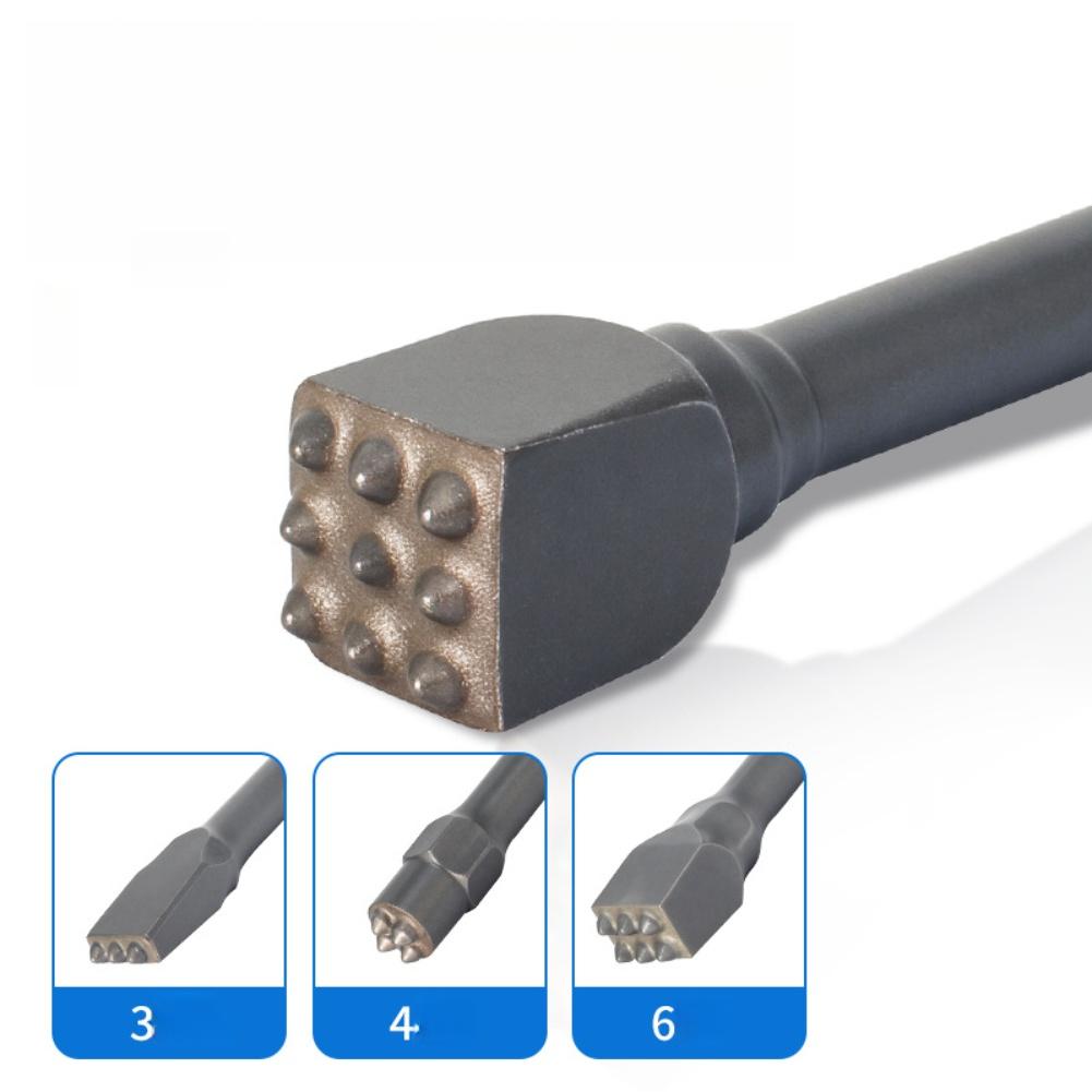3pcs Carbide Hammer Bits For Electric Rotary Hammers Efficient Teeth Shank Electric Hammer Carbide Chisel Drill Bit