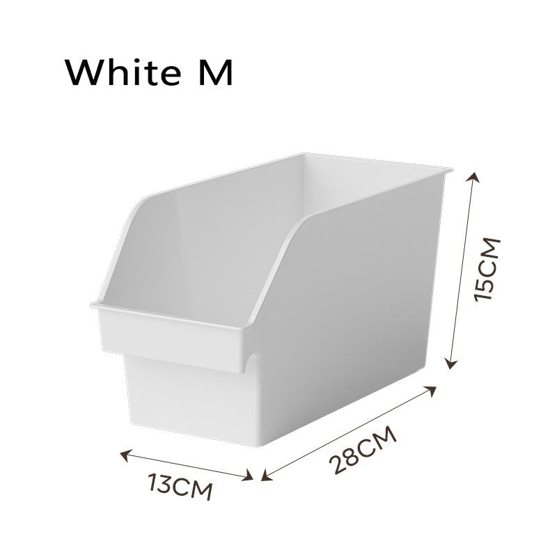 

Multi Functional Slanted Plastic Box For Household Cabinets, Right Angle Desktop Sorting, Partition, Miscellaneous Storage Box