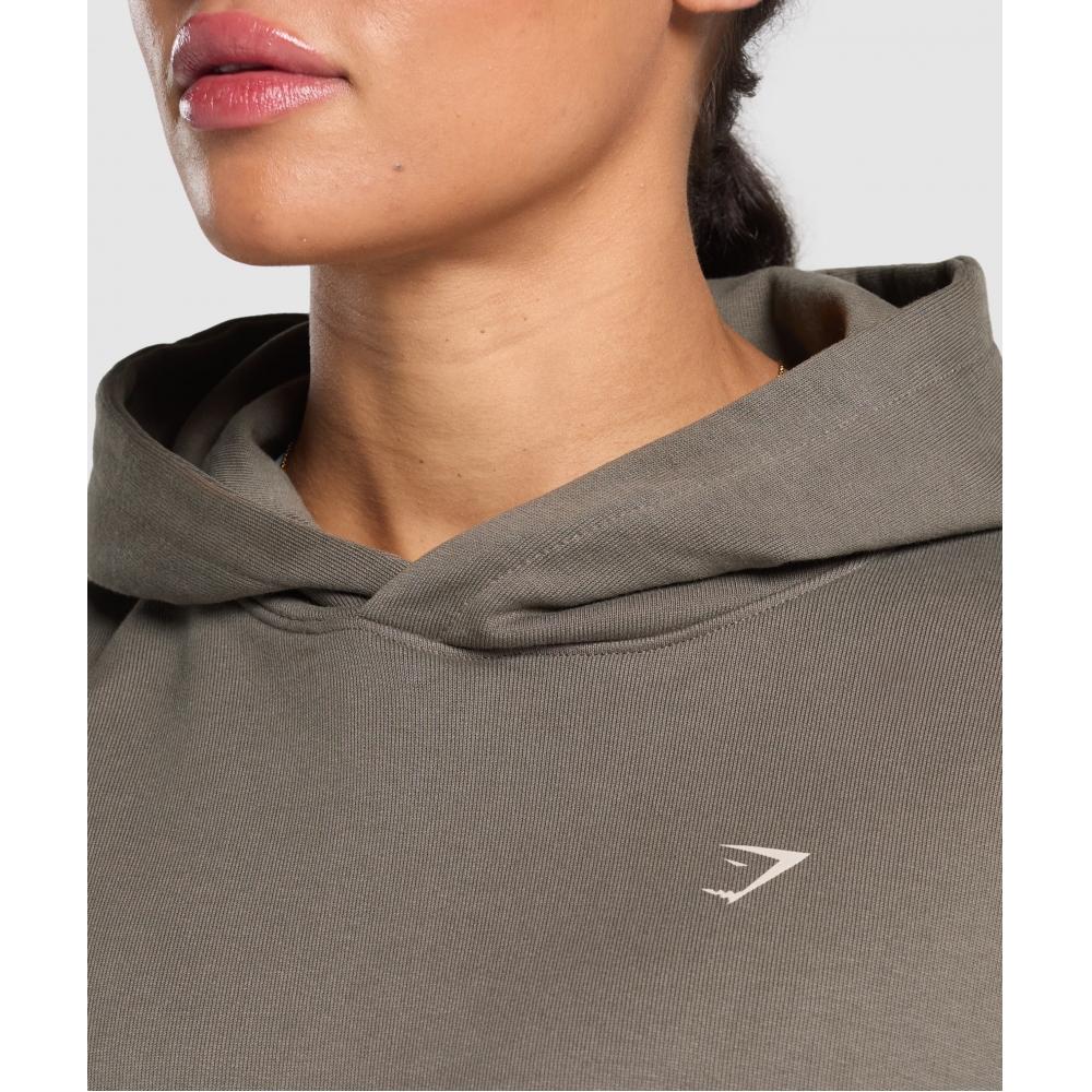 Gymshark Built In The Weight Room Hoodie Camo Brown B2b2h Nby9