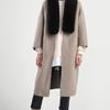 LALA Fur Long Scarf - Black