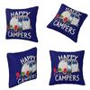 Happy Campers Car Square Pillowcase Cushion Cover Pillow Case Throw Pillow Cover for Home Sofa Living Room