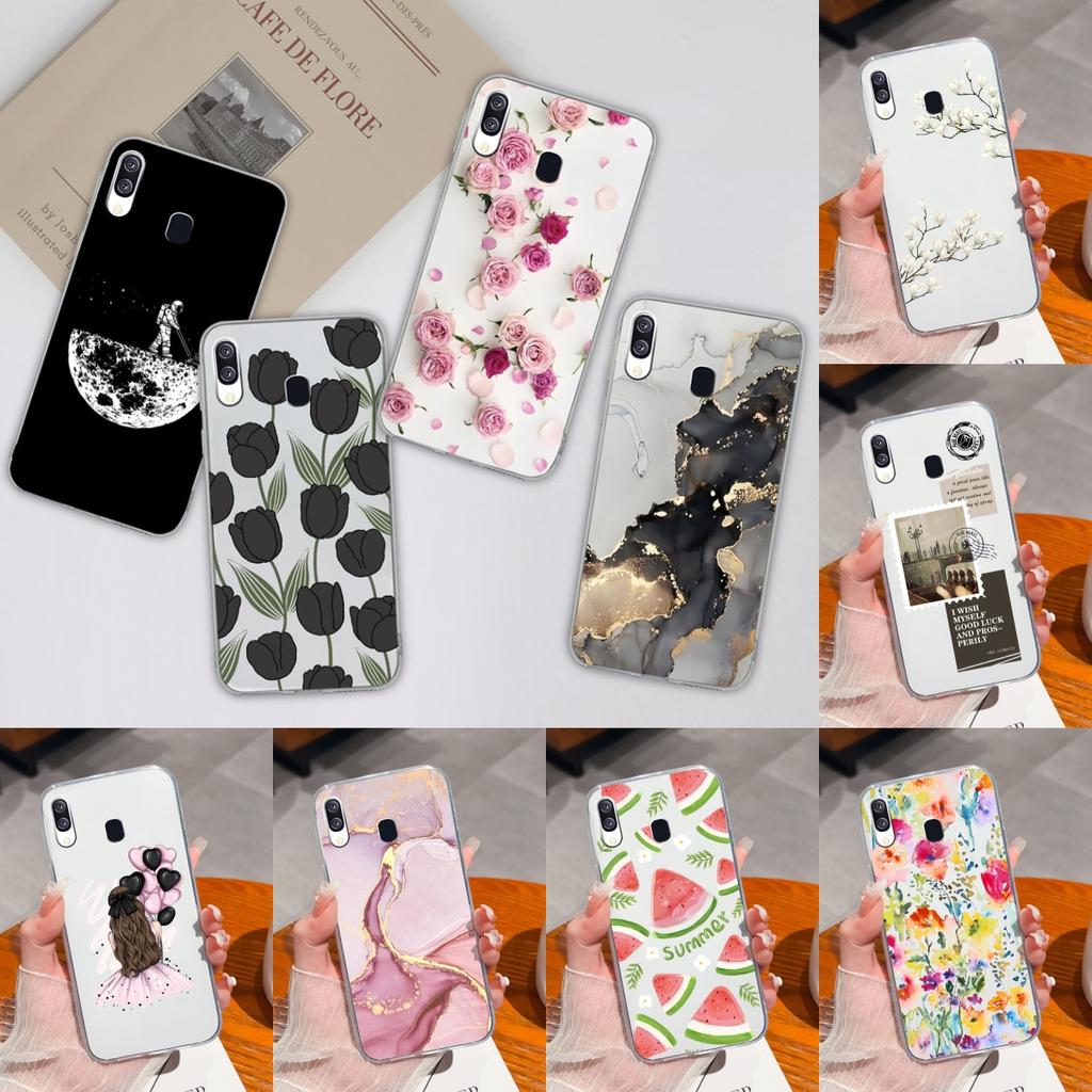 For Samsung Galaxy A40 A41 Phone Case Simple Creative Clear Back Cover For Samsung A 40 A 41 Soft TPU Silicone Anti Drop Fundas