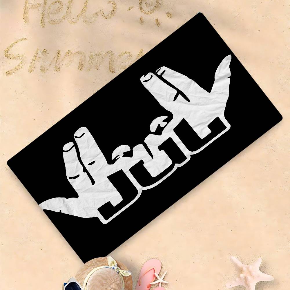 1pc Popular Singer JuL Microfiber Printed Beach Towel Mountain Climbing Yoga Beach Swimming Running Absorbent Soft Towel