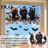 Seasonal Party Supplies Halloween Ghost Glass Sticker, Cartoon Static Window Cling for Accessories Parties, Waterproof Decoration Decal