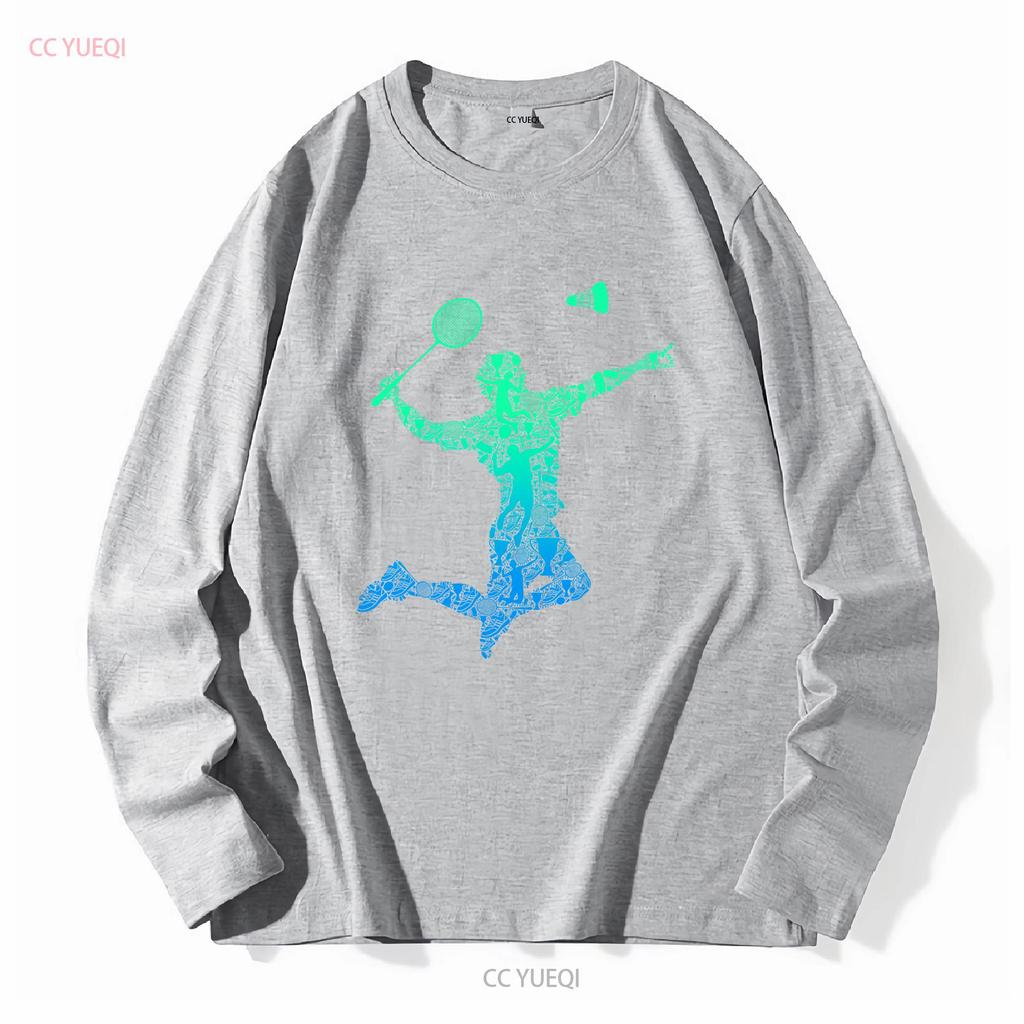 Badminton Player Shuttlecock Boys Kids Men Youth T shirt vintage Washed Unisex designer clothes Casual Stylish