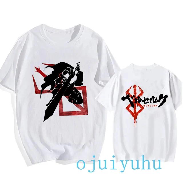 Graphic Japanese Anime Harajuku Berserk Guts Eyes Print Funny T Shirt Cool Summer T-shirt Manga Streetwear Tshirt Hip Hop Tees