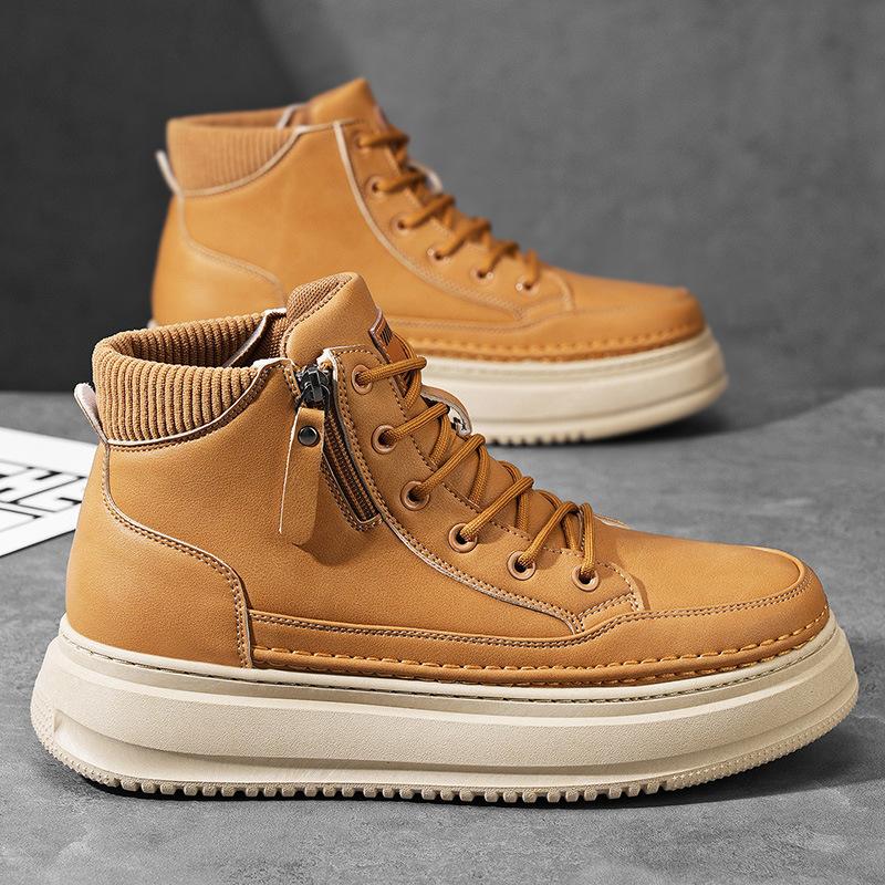 Best-selling Men s Shoes - New Style Casual Boots for Autumn and Winter, Thick-soled Shoes 39