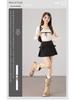 2025 Sweet Bow High-Waisted A-line Slimming Skirt-Pants for Long Legs