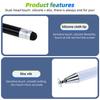 FONKEN 2 In 1 Universal Stylus Pen For Tablet Mobile Android IOS Phone iPad Accessories Drawing Tablet Capacitive Screen Touch Pen