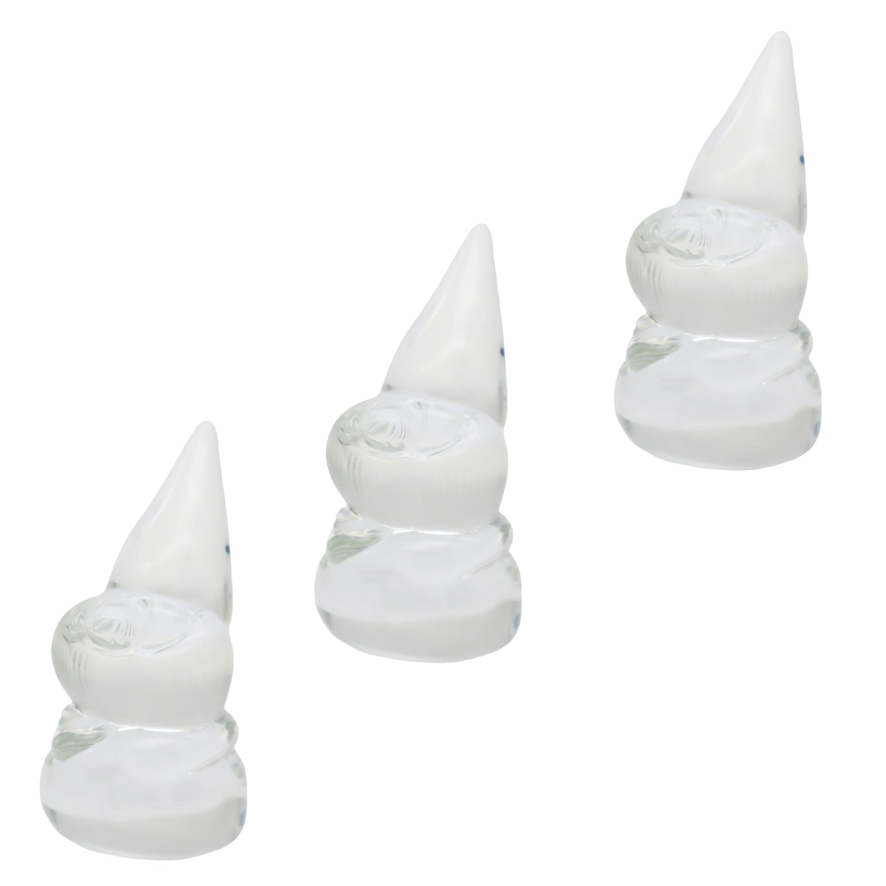 

Four Cart Cute Handmade Glass Craft Nisse, the Fairy that Brings Happiness x 3-Piece Set
