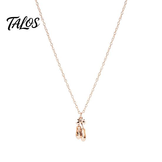 Lightweight Charm Necklace Ballet Shoes Necklace, Elegant Ballerina Pendant Dainty Comfortable Everyday Dancer Stylish Jewelry for Women Girls