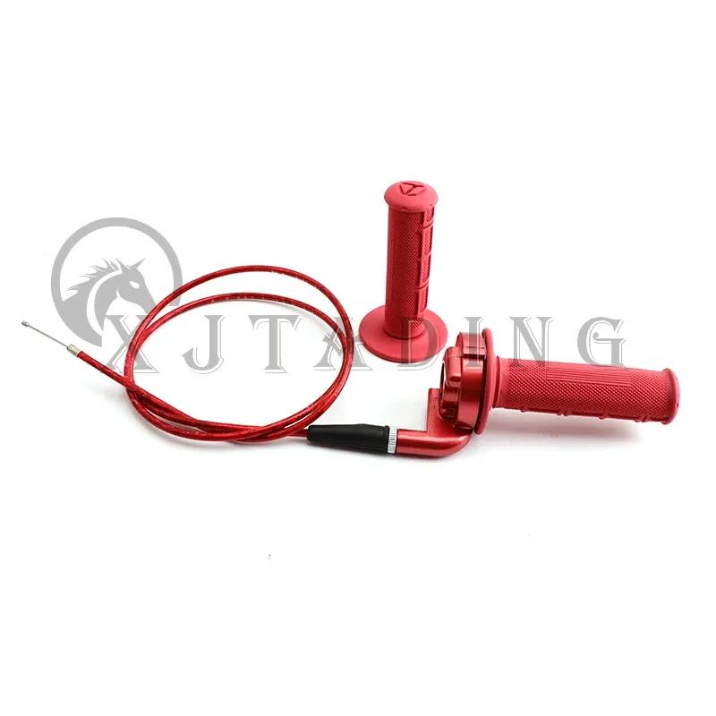 22mm Motorcycle HandGrip With Throttle Clamp Twist Cable Throttle Cable Acceleration For 110-250CC Motocross Dirt Bike ATV Quad