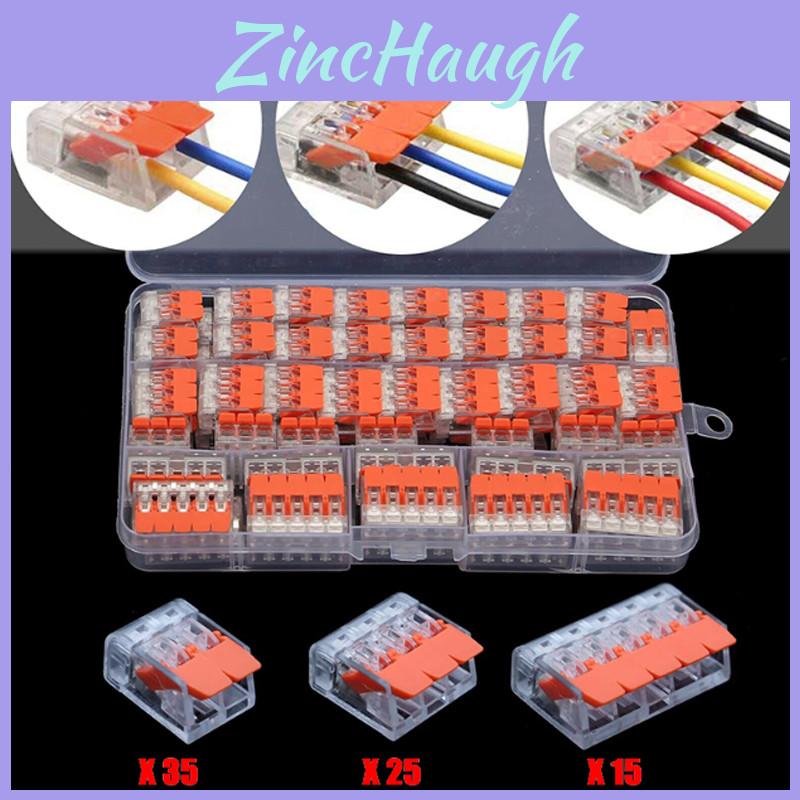 90pcs Wago 221 Electrical Connectors Wire Block Clamp Terminal Cable For Smart Home Use