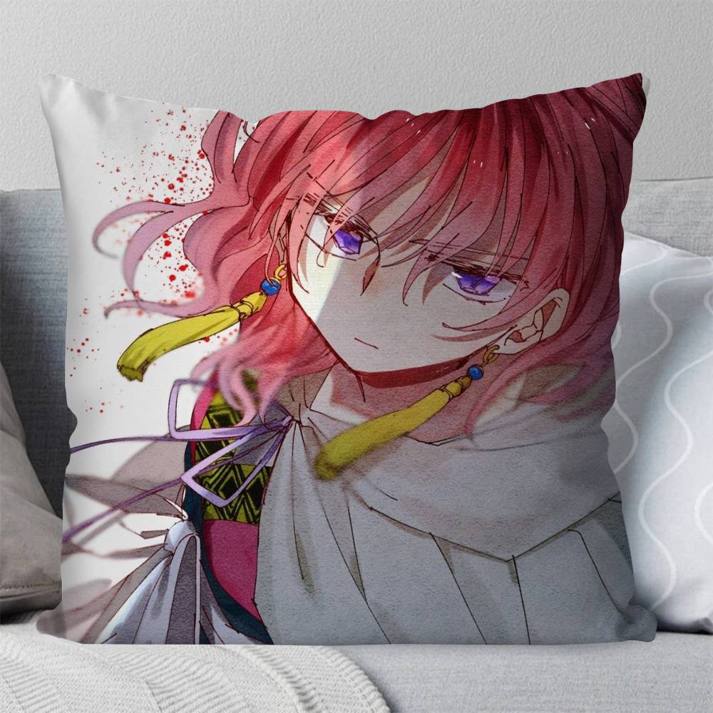 Yona Anime Akatsuki No Yona Pillow Case Fashion Square Pillowcase Bedroom Sofa Room Ins Decoration Leisure