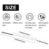6Pcs Stainless Steel Chocolate Fork Cheese Pot Hot Forks Fruit Dessert Fork Butter Knife Fondue Fusion Skewer Kitchen Tool