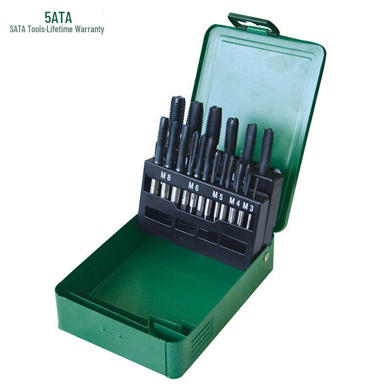 SATA 21-Piece High-Speed Steel Tap Set