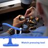 Watch Pressing Tool Professional Back Case Press Set Watch Press Tool Repair Kit with 12Peices Fitting Dies Anti-Slip Metal