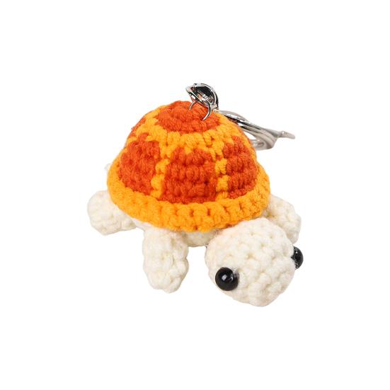 Brelok do kluczy Szydełkowy kształt żółwia Wiszący ornament Portfel Plecak Klucze samochodowe Akcesorium