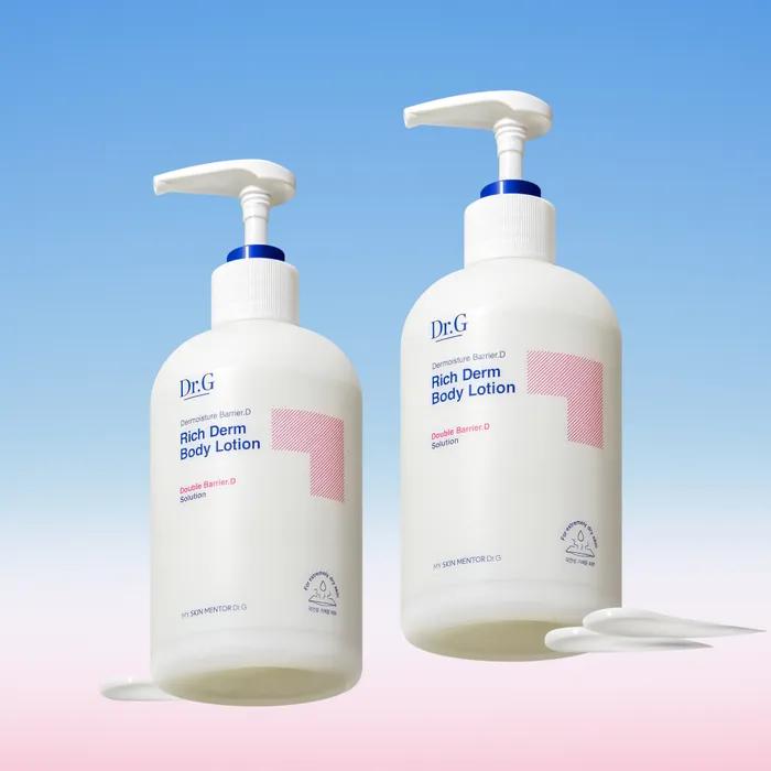 Panthenol Body Lotion/Moisturizing_Dermoisture Barrier D Richderm Body Lotion 400mL x 2
