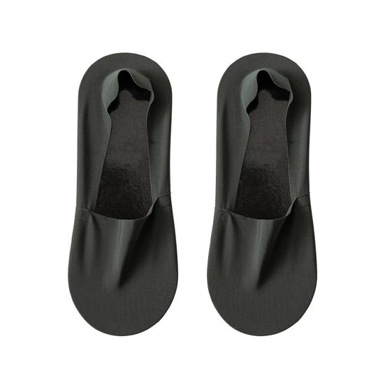1 Pair Men Low Cut Socks Non-slip Breathable Sweat-Absorbent Shallow Mouth Cotton Socks Summer Stretchy Solid Color No Show Socks