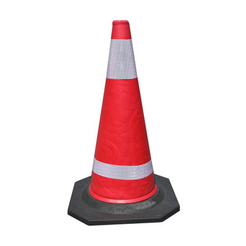 EVA 70cm Uncrushable Reflective Traffic Cone - Red