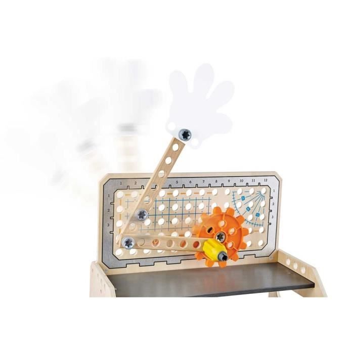 Jeu d'imitation établi en bois HAPE - E3028 - Etabli de découverte scientifique avec set d'expériences