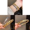 Vintage Geometric Copper Bracelet With 18k Gold Plating And Zirconia For Womens Fashion Jewelry