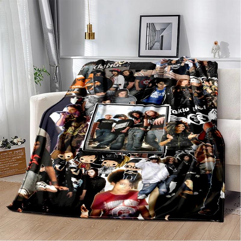 Bill Tom Kaulitz Tokio Hotel Rock Band 2025 New Style Blanket,Soft Throw Blanket for Home Bedroom Bed Sofa Cover Kids Gift Cover