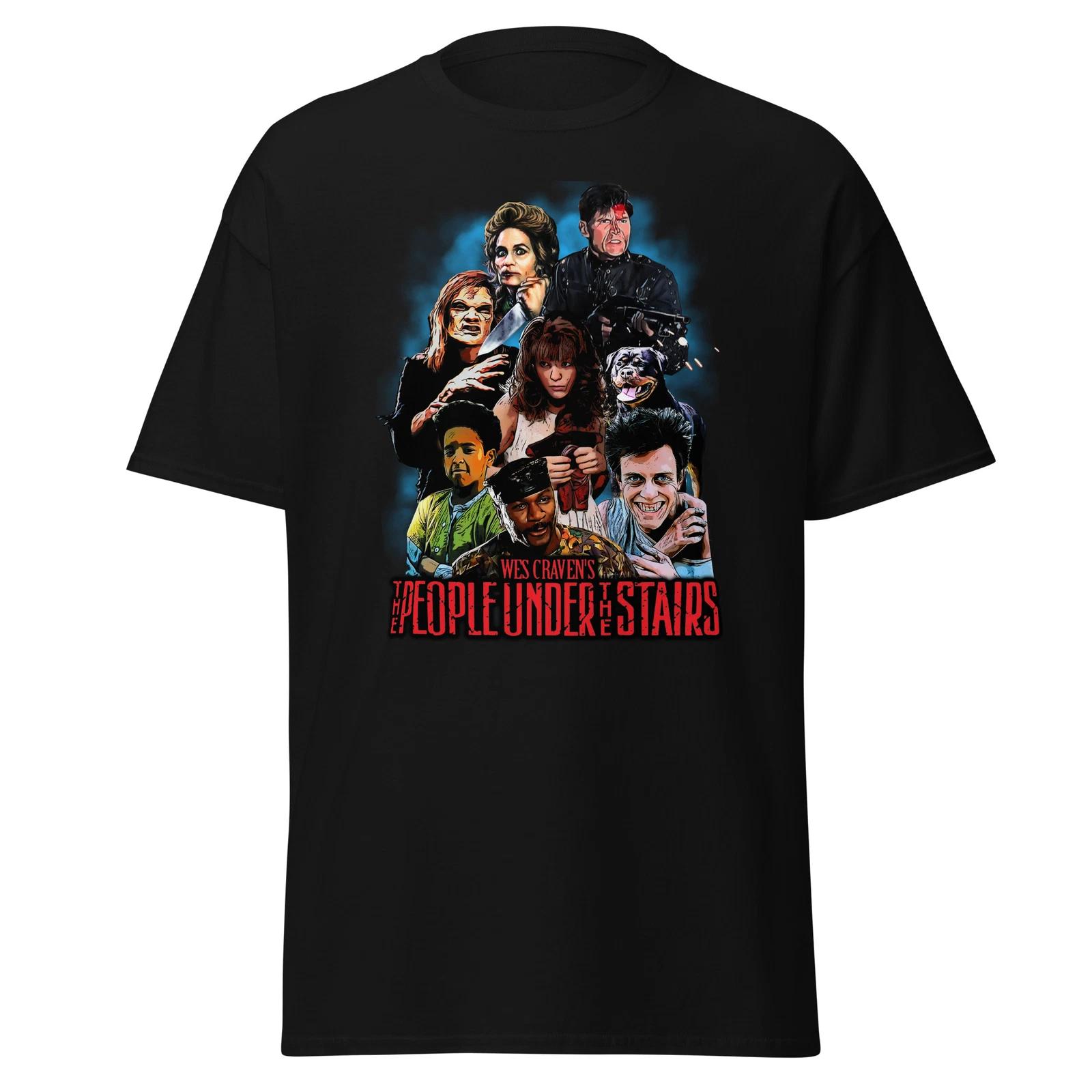 Men s and Women s T-shirts people under the stairs tee 80s horror movie shirt XXXXL
