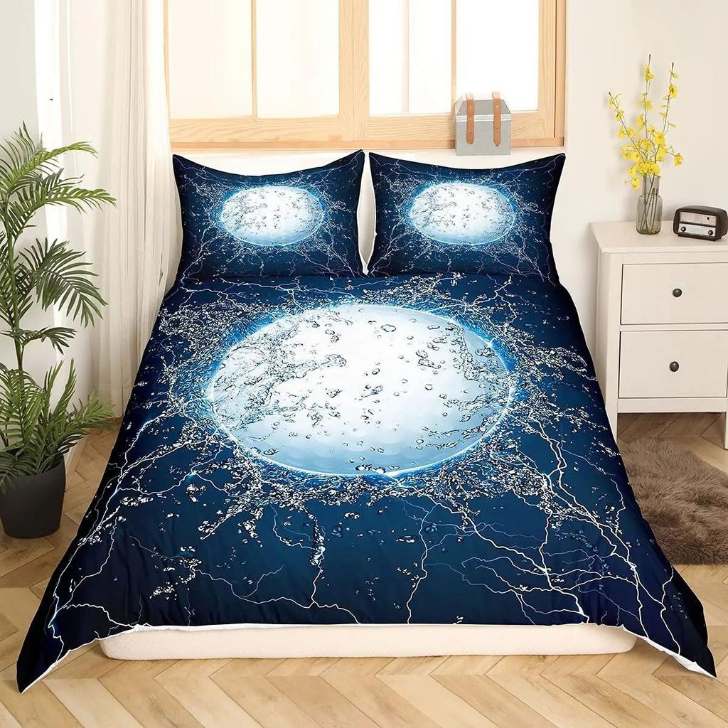 Golf Print Duvet Set Three-Piece Sports Game Theme Bedding Set