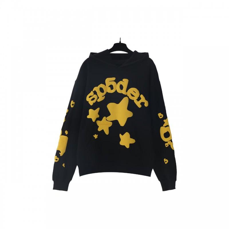 Premium Heavyweight Hooded Sweatshirt With Rhinestone Letter Print Unisex Streetwear Pullover Fall