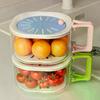 High Capacity Draining Basket Featuring Cute Fruit Storage and Telescoping Water Filter; Robust Veggie Wash Tub with Lid