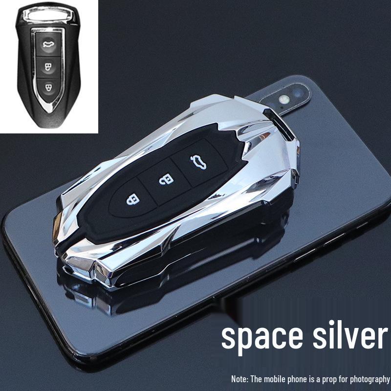 Husă cheie auto Zotye T500: Carcasă Metalică Elegantă pentru Cheie pentru Modelele SR7/SR9/T700/T600 – Unisex