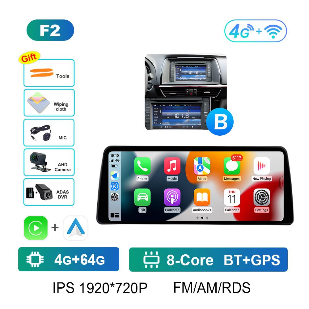 for Mazda ATENZA 2014 2015 - 2016 Car Multimedia Video Radio Player Wireless Carplay GPS Navigation Accessories Cooling fan WIFI