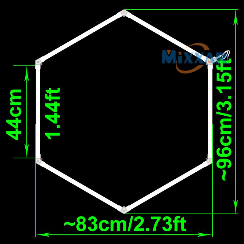 ZK20 110V-240 Honeycomb Hexagon Ceiling Lamp Car Lighting for Garage Hexagon Led Light for Auto Detailing Wash Beauty Station