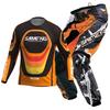 Set echipament motocross pentru copii Kituri Tricou Pantaloni Tineret copil verde Motocicletă negru 3 4 5 6 7 8 9 10 ani Costum off-road albastru portocaliu Enduro cross băiat fată