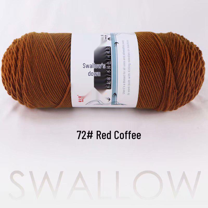 4 Liang Five-Strand Yarn: Cotton-Wool Medium-Thick Knitting Yarn for DIY Scarves and Shawls